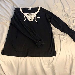 Black long sleeve top